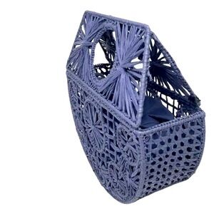 House of Harlow 1960 Woven Raffia Bag